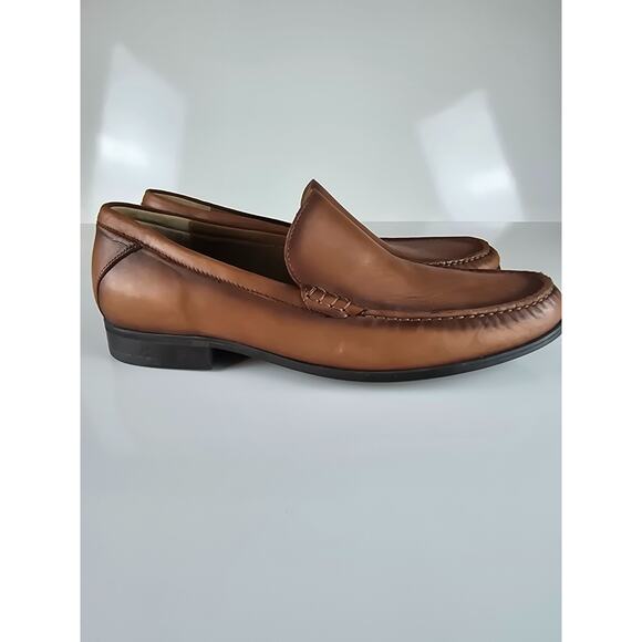 Johnston Murphy Hawkins Mens Loafer 11.5 M Brown Sheepskin Leather Shoes 20-4470 main image 10